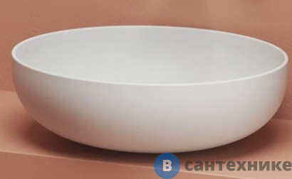 картинка Раковина Artceram JOLIE на столешницу/колонну D 50 см, белый глянцевый (JOL001 01 00)