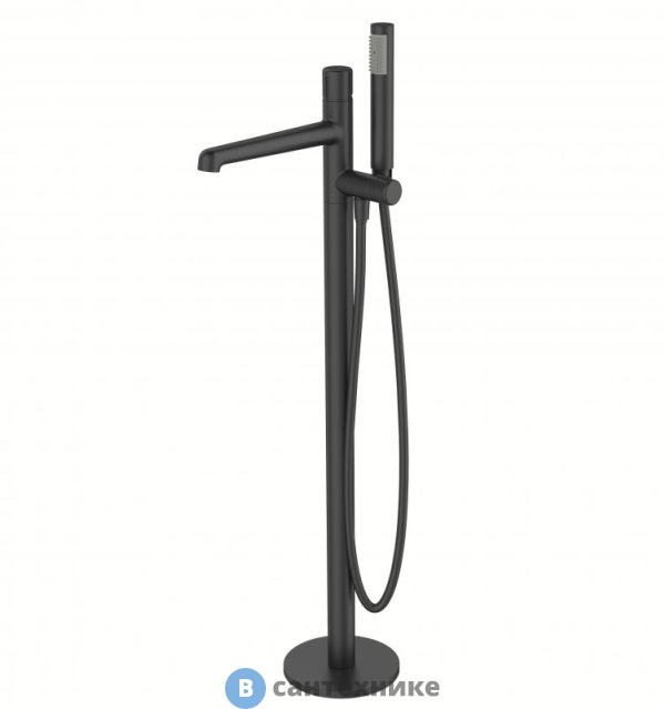 Смеситель BelBagno UNO UNO-FMT-NERO напольный для ванны, чёрный