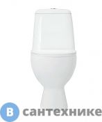 Унитаз с бачком SANITA LUXE MAX SL DM с двухрежимной арматурой, сиденьем из дюропласта, системой soft close, clip up (MAXSLCC01040513)