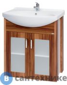 Тумба с раковиной Dreja Ла Футура 65 ум. Лагуна 65, слива (90008+192529)