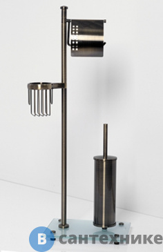 картинка Стойка WasserKRAFT K-1234 комбинированная напольная, покрытие "светлая бронза"