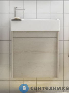 картинка Тумба под раковину Art & MAX FAMILY Family-500-1D-SO-PB подвесная с одной распашной дверцей, Pino Bianco, 500x270x500