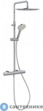 картинка Душевая стойка Jacob Delafon METRO E26588-CP термостат, хром