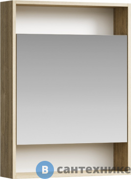 картинка Шкаф-зеркало Aqwella Сити, дуб балтийский (SIT0406DB)