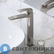 Смеситель Grossman Mercury 520.K35.10.120 для раковины высокий, брашированный никель (520.K35.10.120)