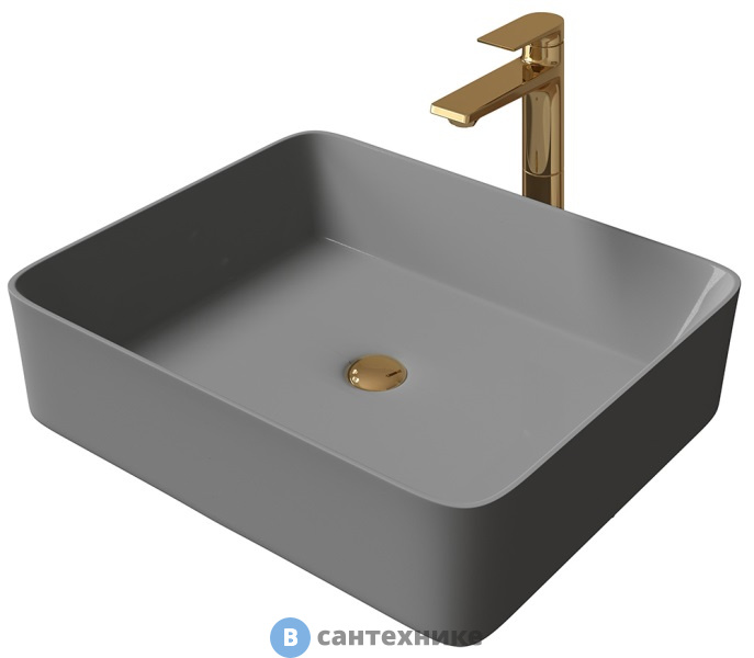 Раковина Grossman GR-3016GM (480*370*135) серая матовая