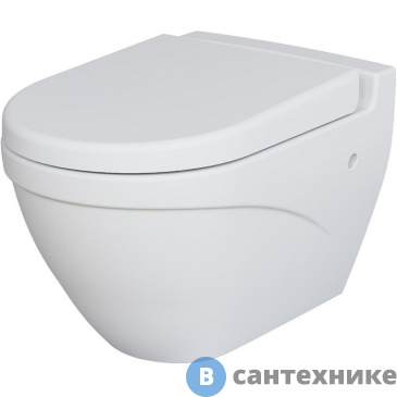 картинка Унитаз подвесной Ambassador Nord 133T20101 (535*385*360) белый матовый, без сиденья