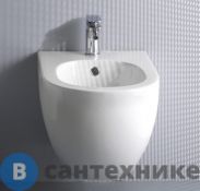 Биде подвесное AXA Glomp 0202001 510х365 мм, 1-отв. под смеситель, White Glossy