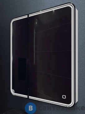 картинка Зеркало-шкаф Art & MAX VERONA AM-Ver-800-800-2D-R-DS-F с подсветкой, правый