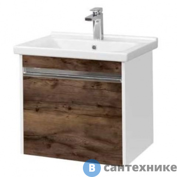 картинка Тумба под умывальник Акватон Капри 60 Таксония темная (1A230101KPDB0)