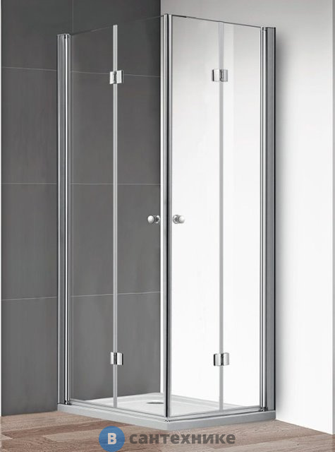 Душевой уголок Cezares ECO-O-ASH-2-90/100-C-Cr без поддона