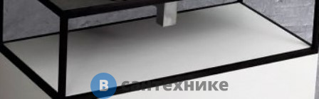 Вставка Cezares в дно алюминиевого металлического каркаса под раковину CADRO-70-MENS-BO Bianco Opaco (66,3x42,3x1,6)