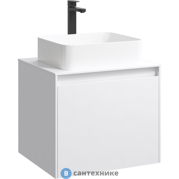 Тумба под умывальник Aqwella Mobi 60 подвесная, белый без фасада (MOB0106W)