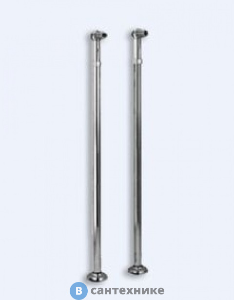 Установочный комплект Cezares PI-U-01 модерн для напольного смесителя для ванной с держателем ручного душа, хром