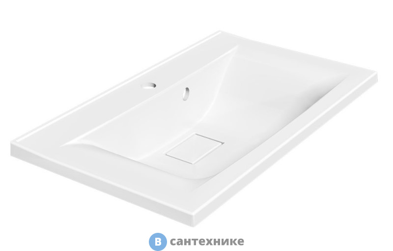 Раковина Vincea VCB-3M750W из искусственного камня, белый