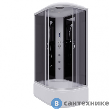 картинка Душевая кабина Niagara NG-2510-14LF (1200х800х2150) высокий поддон, стекло тонированное