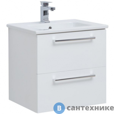 картинка Тумба под раковину Dreja GIO 60 белый глянец (77.0101W)