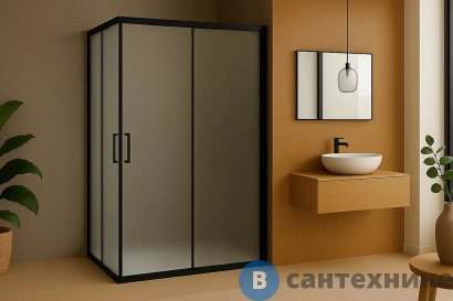 картинка Душевой уголок Royal Bath RB HPD-C-BL 115x85x200 (матовое) (RB85115HPD-C-BL) без поддона