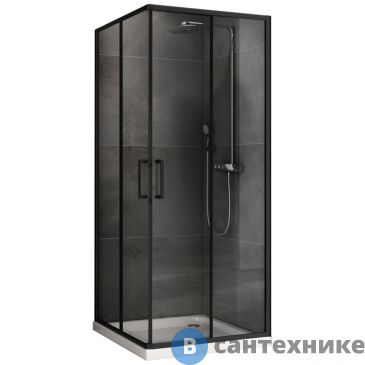 картинка Душевой уголок ABBER Schwarzer Diamant AG02080B5 80*80*190, без поддона