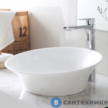 картинка Раковина накладная ABBER Stein AS2607 белая матовая