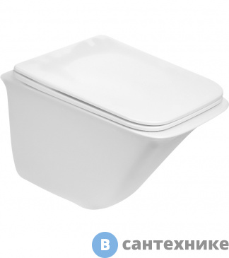 картинка Унитаз с инсталляцией WELTWASSER и кнопкой смыва (AMBERG 350 + ROTBACH 004 GL-WT + AMBERG RD-WT)