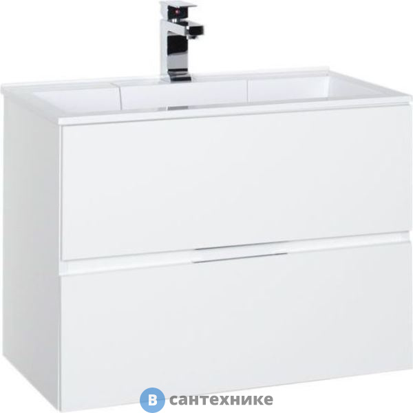 Тумба с раковиной Aquanet Алвита 70 белый (212680)