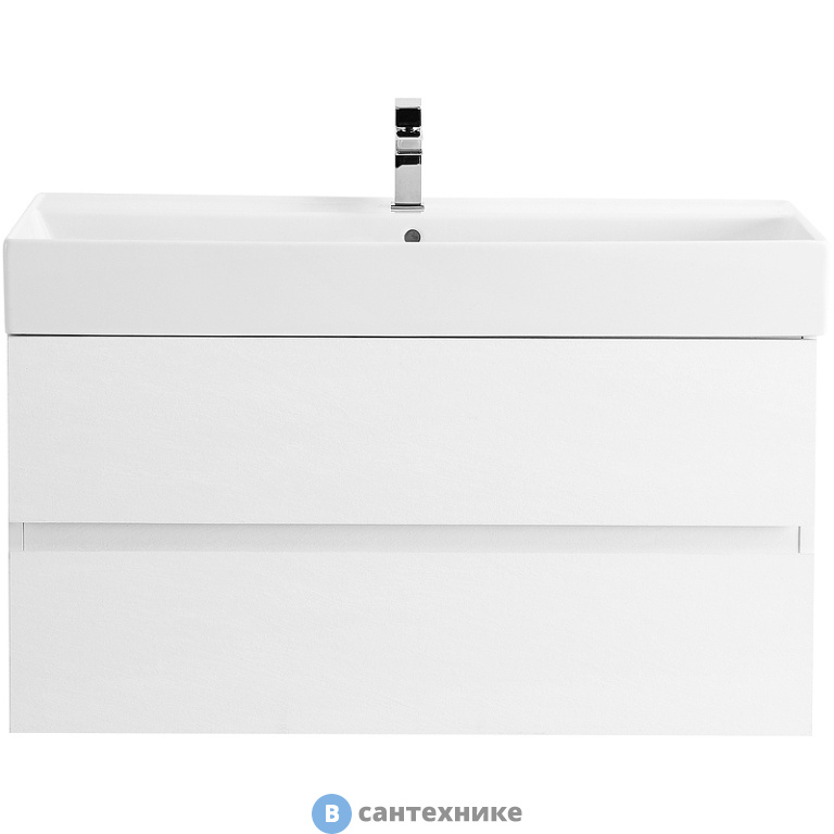Тумба под раковину Cezares MOLVENO 46 подвесная с двумя выкатными ящиками, Bianco Ghiaccio, 800x460x500, MOLVENO 46-80-2C-SO-BG