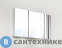 картинка Зеркальный шкаф BelBagno SPC-3A-DL-BL-1200 с нижней подсветкой дверей с тремя распашными дверьми с двусторонним зеркальным полотном, со стеклянными полками, с розеткой и сенсорным выключателем