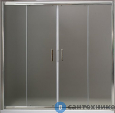 картинка Шторка BelBagno UNO-VF-2-170/145-P-Cr на ванну (1700x1450)