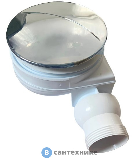 Сифон Jacob Delafon E78161-CP для низких душевых поддонов, d 90 мм (хром)