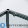 картинка Боковая стенка Grossman Galaxy 200.K33.01.80.42.00 (80*195) графит сатин, стекло прозрачное