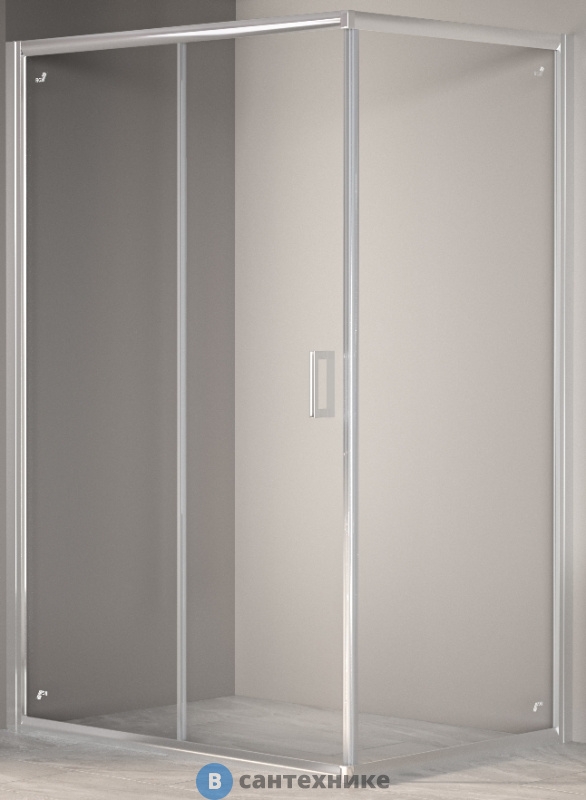 Душевой уголок RGW PA-245 хром/Прозрачное/6 мм 90*100*190 (410824590-11), без поддона