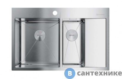 картинка Кухонная мойка OMOIKIRI Akisame 78-2-IN-L (4973062)