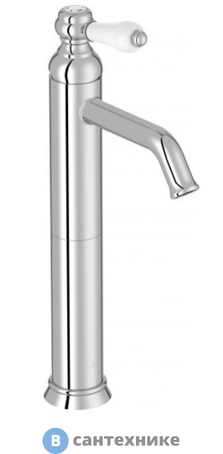 Смеситель Jacob Delafon LOUISE E24361-CP для раковины высокий, без донного клапана, хром