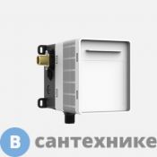 Монт. коробка SANIT со встроенным запорным клапаном для установки системы смыва писсуара 96x122x72 мм., давление 1-10 бар, (03.954.00..0000)