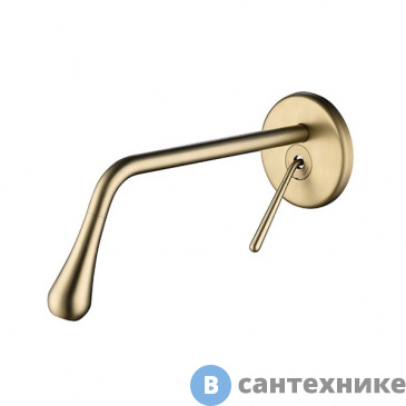 картинка Смеситель BOCH MANN TROPFEN-MG BM8927 для раковины, матовый золотой