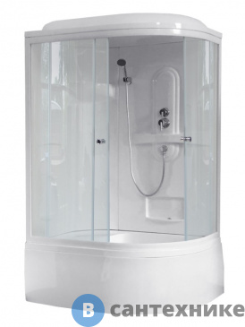 картинка Душевая кабина Royal Bath RB 8120BK1-T L 1200x800x2170 (прозрачное)