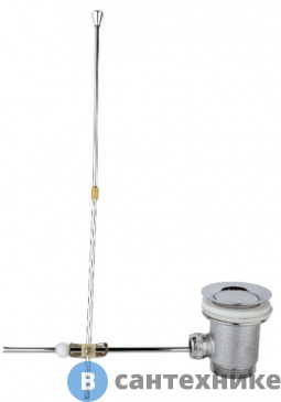 картинка Донный клапан с рычагом Timo метал