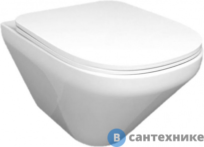 картинка Унитаз подвесной Jacob Delafon E77725-0 Modern life с креплениями в комплекте, без сиденья