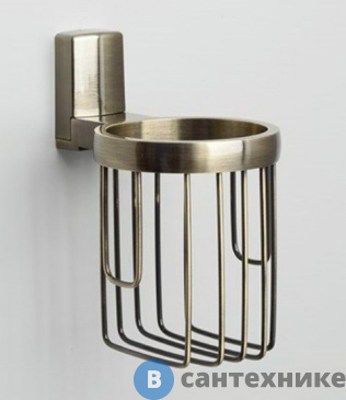 картинка Держатель WasserKRAFT Exter K-5245 освежителя металл, покрытие "светлая бронза"