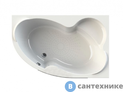 картинка Акриловая ванна Vannesa Ирма 160х105 каркас, правая (2-01-0-2-1-229), без сифона