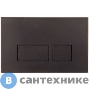 Кнопка смыва Boheme 664-B для инсталляции, пластик black