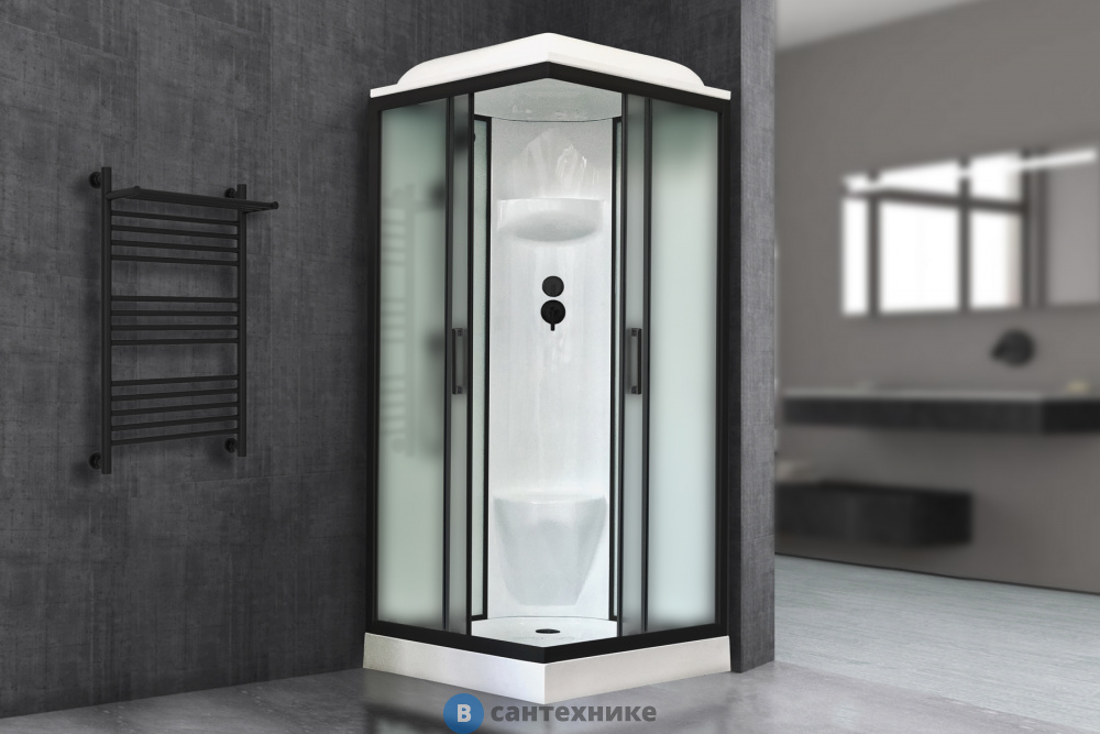Душевая кабина Royal Bath RB 90HP6-WC-BL 900x900x2170 (белое/матовое) (RB90HP6-WC-BL)