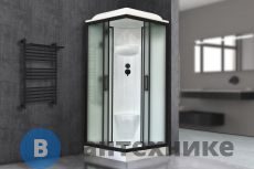 Душевая кабина Royal Bath RB 90HP6-WC-BL 900x900x2170 (белое/матовое) (RB90HP6-WC-BL)