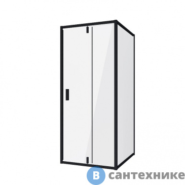 картинка Душевое ограждение Niagara NG-83-9AB-A90B (90*90*195) квадрат, дверь распашная, без поддона