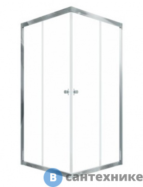 картинка Душевое ограждение Тритон Вента-Хром 90х90, квадрат (DK271)