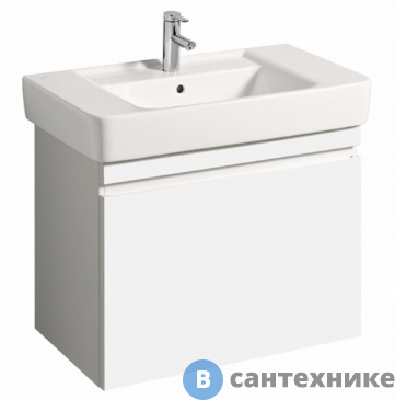 картинка Тумба под раковину Geberit 869850000 RENOVA NR.1 PLAN /77,6х58,6х43,8/ (белый глянец)