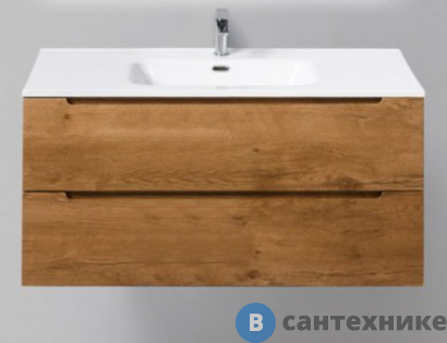 картинка Тумба под раковину BelBagno 120 см ETNA-1200-2C-SO-RN-P подвесная с двумя выкатными ящиками, Rovere Nature