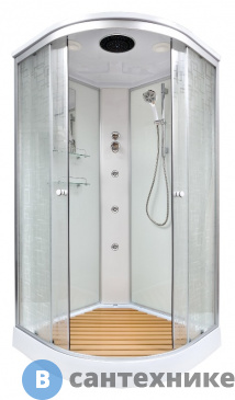 картинка Душевая кабина Deto ЕМ1510 с гидромассажем (1000*1000*2200)