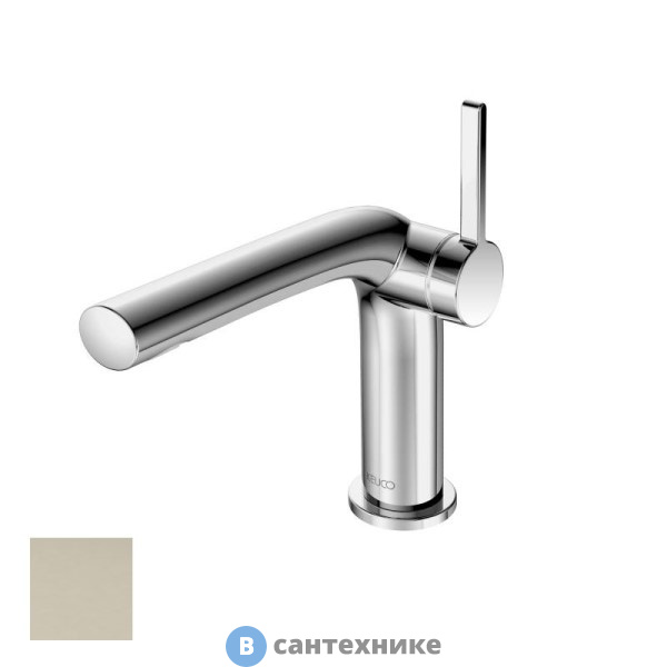Смеситель Keuco EDITION 400 для умывальника, с гарнитурой, никель шлифованный (51504050002)